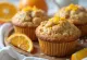 Muffin jeruk oatmeal disajikan