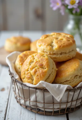 Scone tepung spelt disajikan