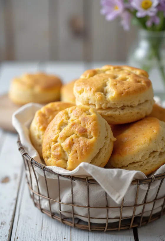 Scone tepung spelt disajikan
