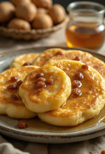 Pancake Emirat Chebab disajikan