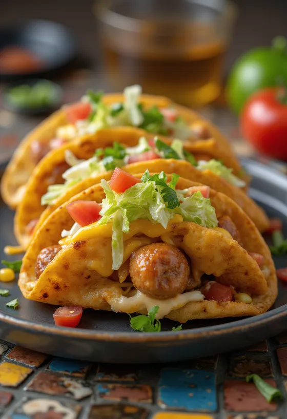 Taco hot dog isi keju