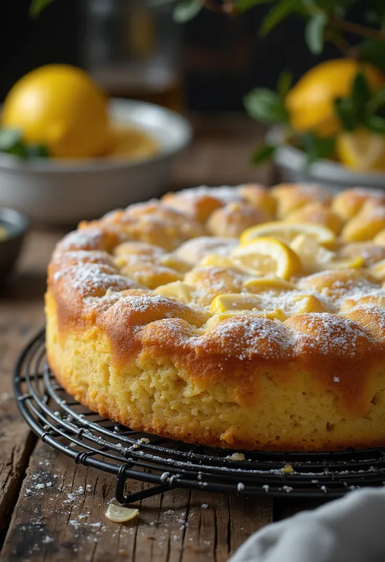 Kue lemon tepung almond