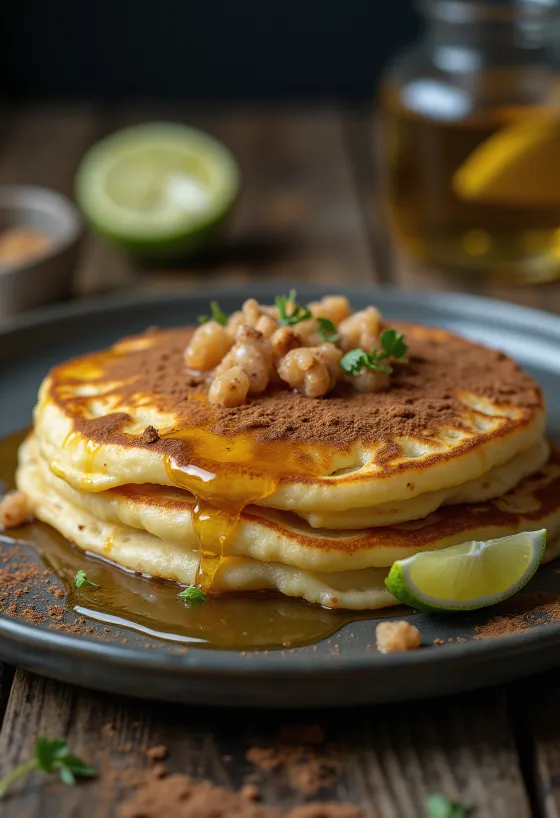 Pancake Tequila disajikan