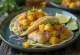 Tacos ikan dengan saus mangga