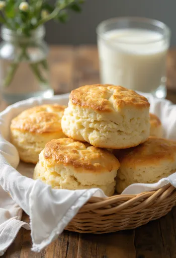 Scone kefir disajikan