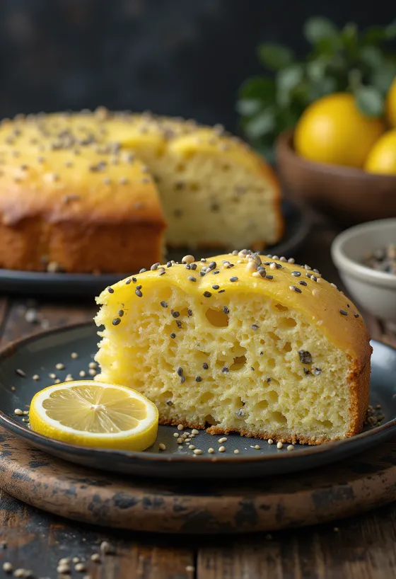 Kue biji poppy lemon