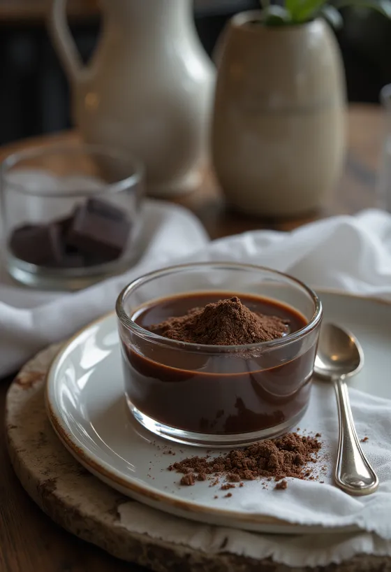 Likur cokelat disajikan dalam botol