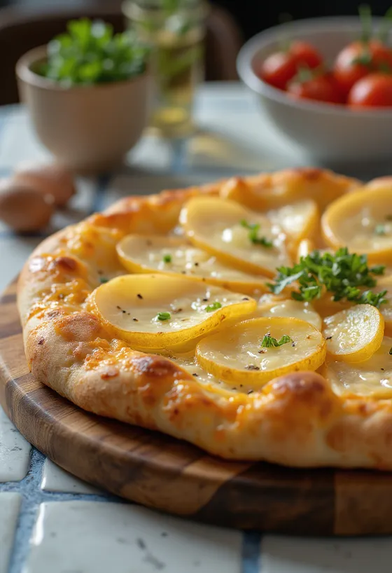 Pizza keju raclette Swiss