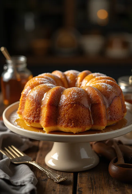 Bundt cake madu