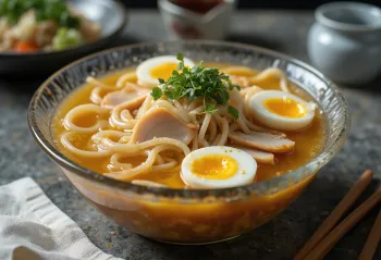 Shio ramen dengan kaldu bening terang dan topping