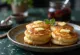 Panekuk Skotlandia Drop Scone disajikan