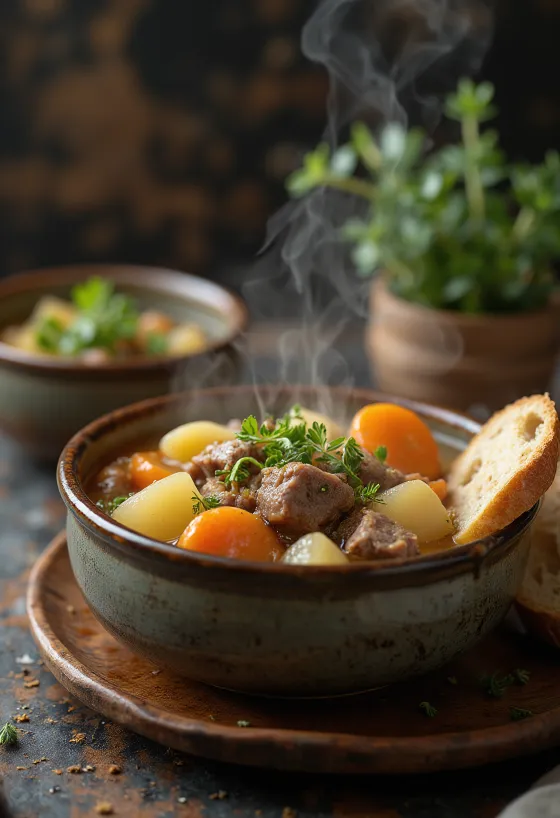 Irish Stew, hidangan daging domba tradisional Irlandia dengan sayuran