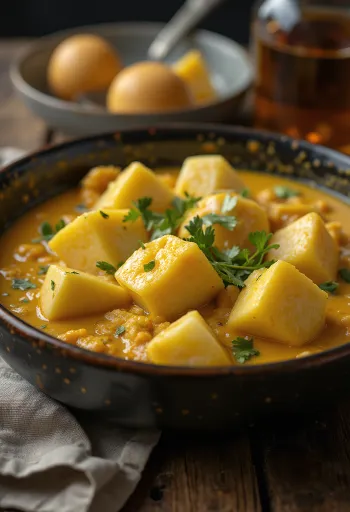 Kari Terong Pedas disajikan