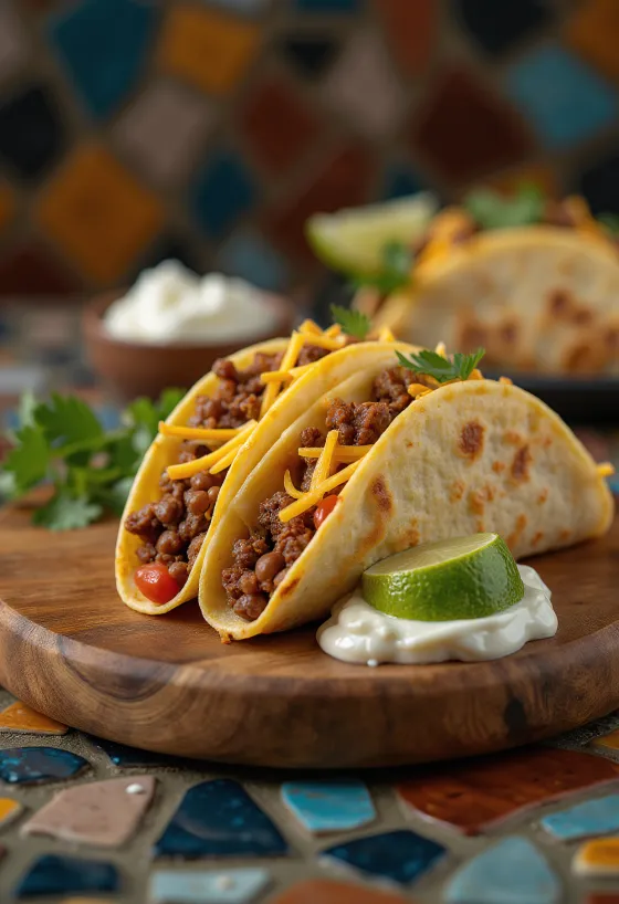 Taco ganda disajikan