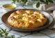 Focaccia tepung biji rami disajikan