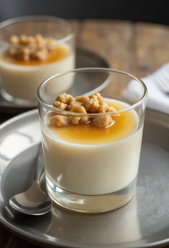 Panna cotta madu walnut