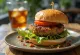Burger tempe dengan sayuran segar