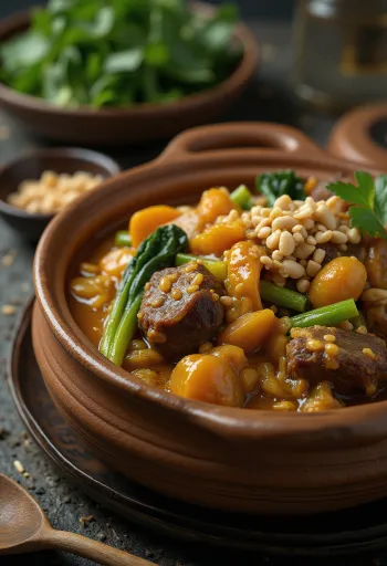 Kare-Kare disajikan