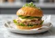 Burger tuna yang baru dibuat dengan caper dan dill
