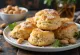 Scone selai kacang baru dipanggang