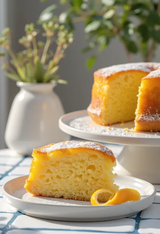 Kue jeruk disajikan