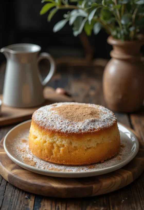 Bolu kayu manis dipotong-potong disajikan