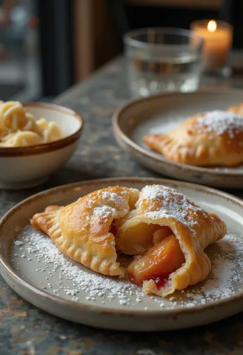 Empanada Membrillo Chili, empanada quince, dalam adonan cokelat keemasan