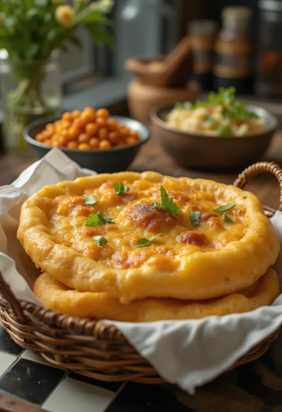 Roti goreng bhatura India