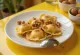 Ravioli rasa kue jahe disajikan