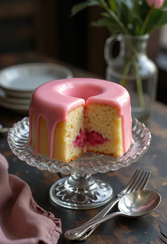 Kue punch disajikan