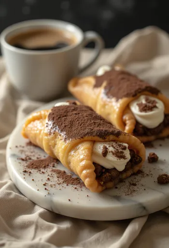 Cannoli Tiramisu disajikan
