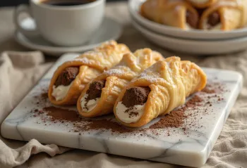 Cannoli Tiramisu disajikan