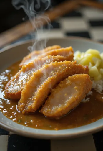 Katsu Curry, katsu daging sapi renyah dengan saus kari kental