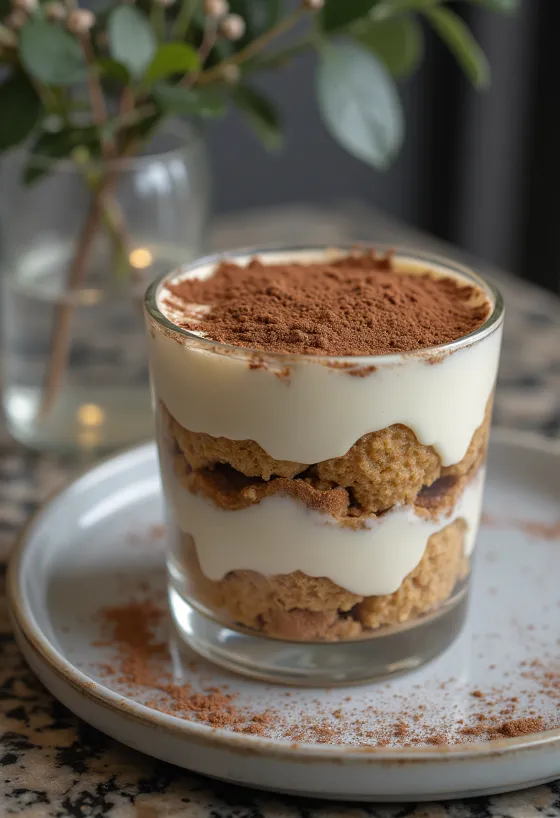 Parfait Tiramisu disajikan