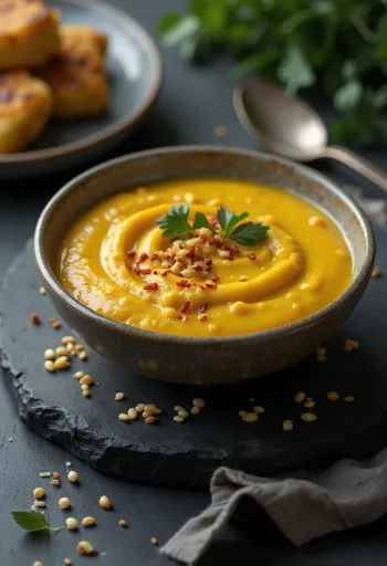 Saus kuning kunyit yang kental berbahan dasar santan