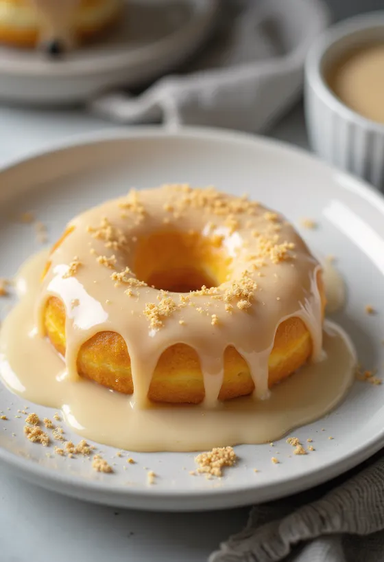 Donat Likur Telur disajikan