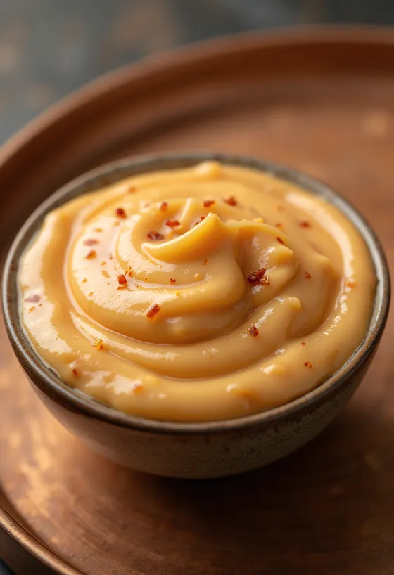 Mayones Chipotle disajikan dengan kentang goreng