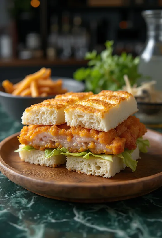 Katsu Sando, katsu sapi renyah dengan saus tonkatsu jepang dalam roti susu