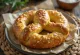 Pretzel parmesan baru dipanggang