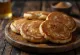 Pancake kue jahe baru dipanggang