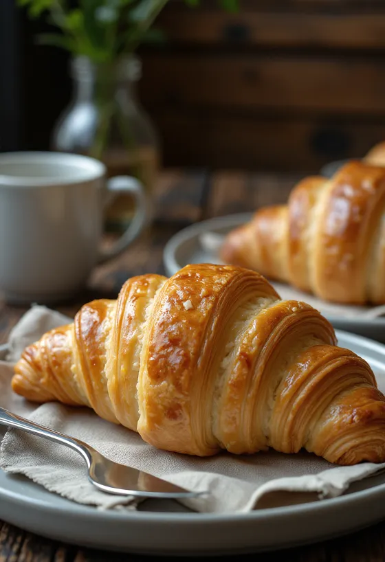 Croissant keto yang renyah dan rendah karbohidrat