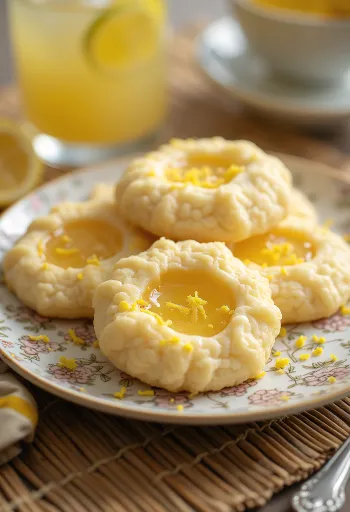 Kue Linzer Madu Lemon disajikan