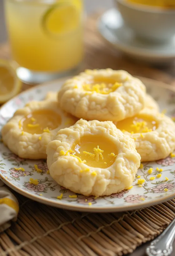 Kue Linzer Madu Lemon disajikan