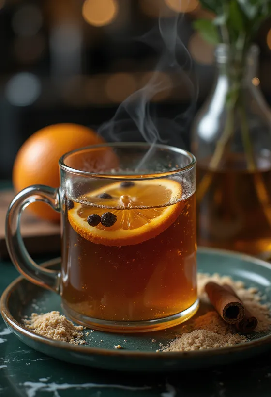 Cider cengkeh dalam cangkir