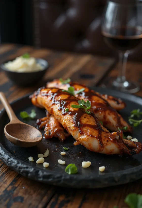 Cumi panggang BBQ disajikan