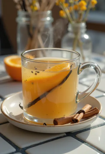 Cider vanila dalam cangkir