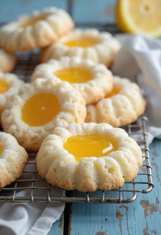 Linzer jeruk lemon disajikan
