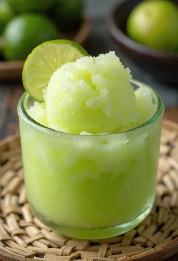 Daiquiri ice es serut disajikan