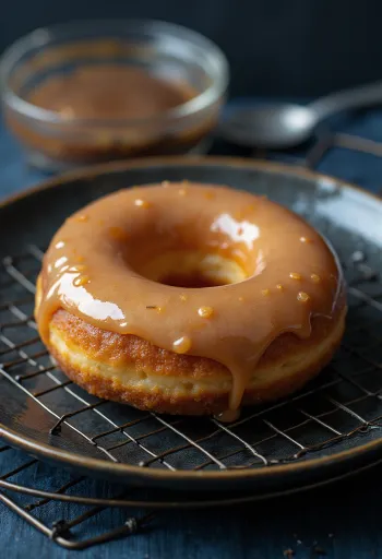 Donat Sirup Maple disajikan