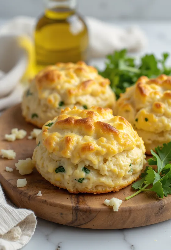 Scone keju kemangi disajikan